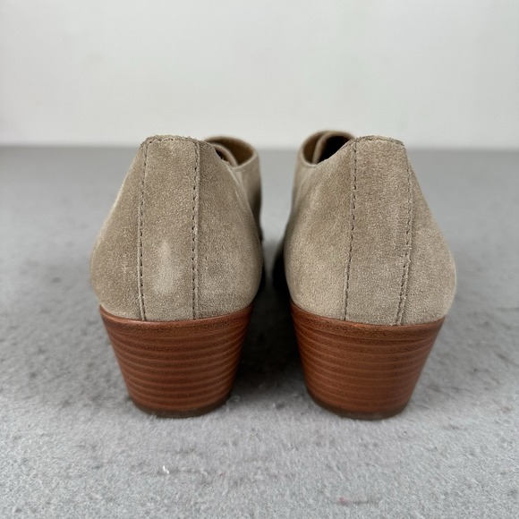 Frye Ellen Buckle Monk Shoe Low Heel 7 Bootie Womens 7M 3478009-ASH Brown - Picture 11 of 16